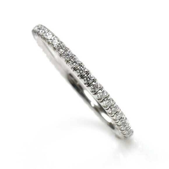 CARTIER 18k White Gold Diamond Ring - Picture 2 of 8